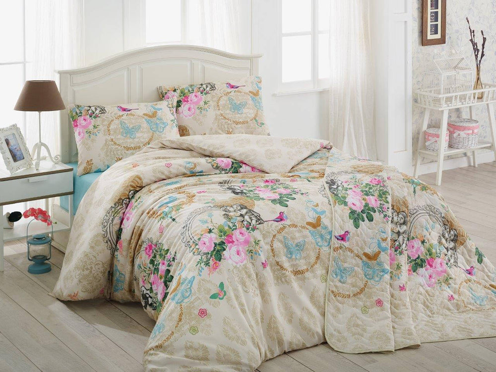 Angel - Beige - Beige Camel Blue Pink Green