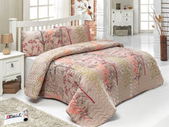 Urla - Beige - Beige Mink Salmon Green