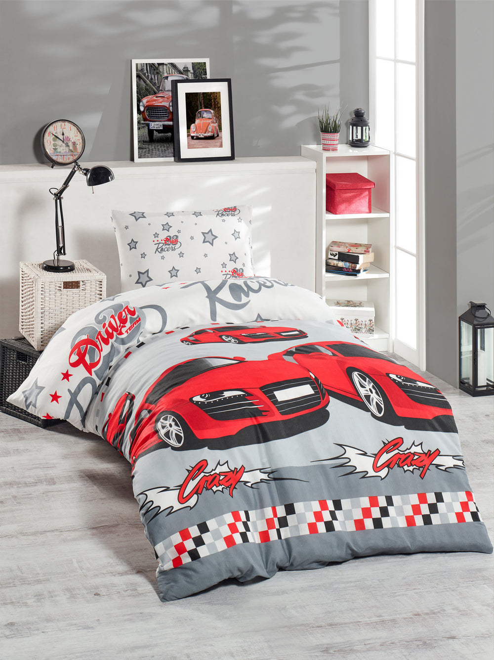Crazy - Red - White Red Black Grey