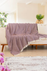 Woven Cozy - Claret Red