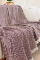 Woven Cozy - Claret Red