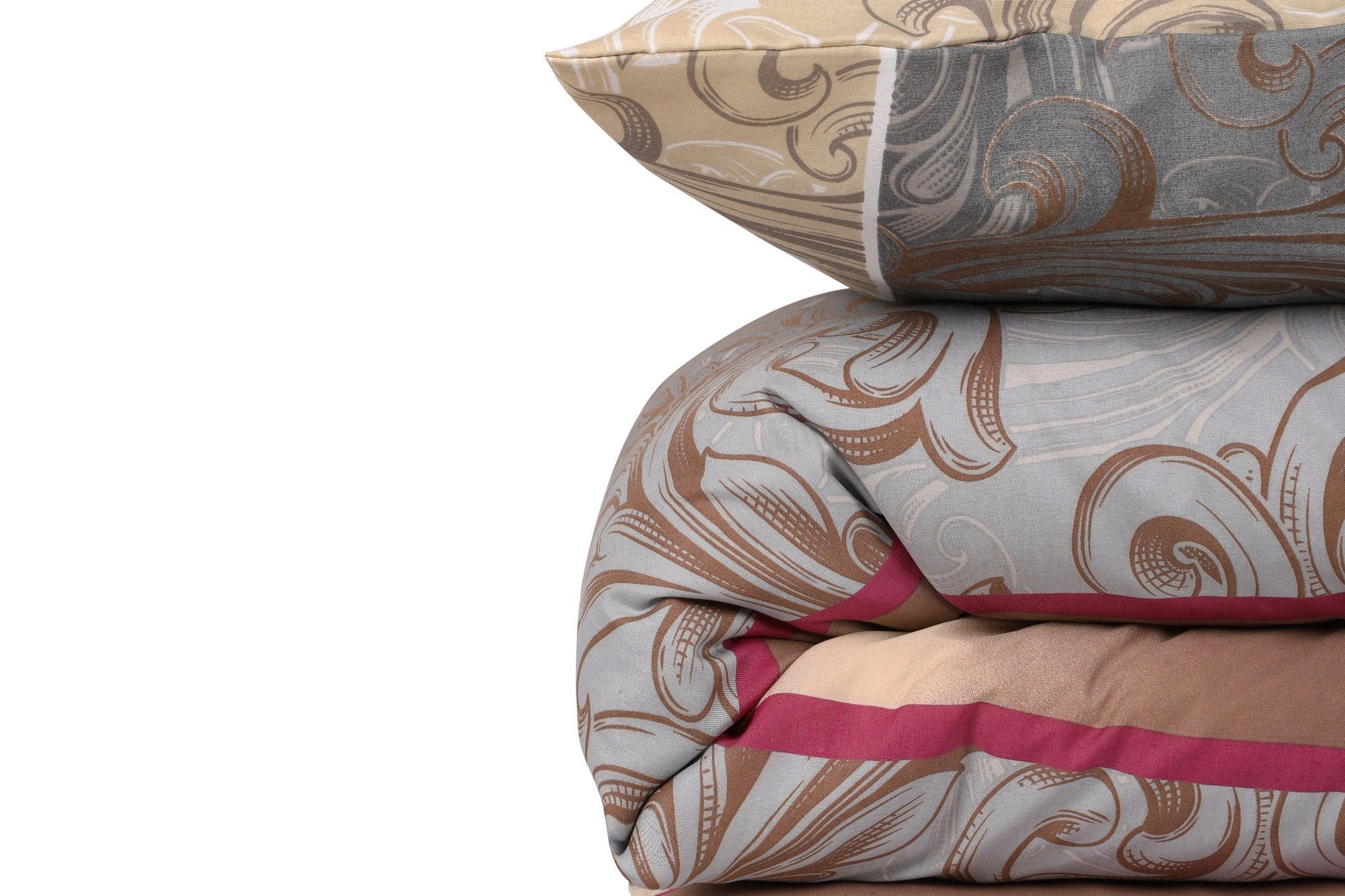 Basilisk - Cream Beige Grey Claret Red White