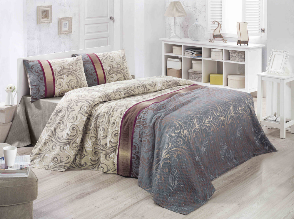 Hürrem - Cream Beige Grey Claret Red White