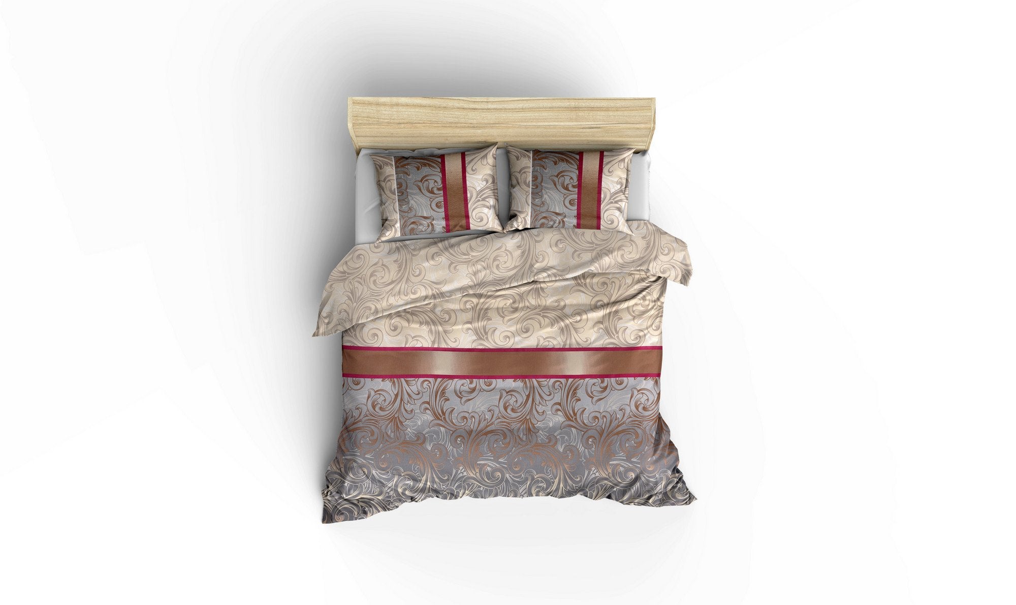 Basilisk - Cream Beige Grey Claret Red White