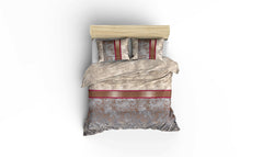 Basilisk - Cream Beige Grey Claret Red White