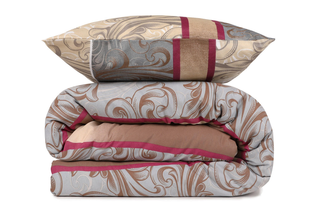 Basilisk - Cream Beige Grey Claret Red White