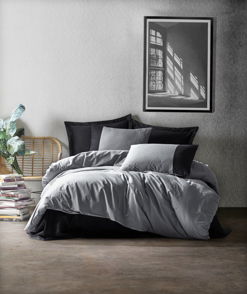 Plain - Grey, Black - Grey Black