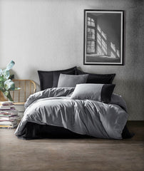 Plain - Grey, Black - Grey Black