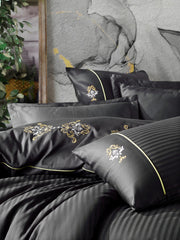 King - Anthracite - Anthracite Gold White