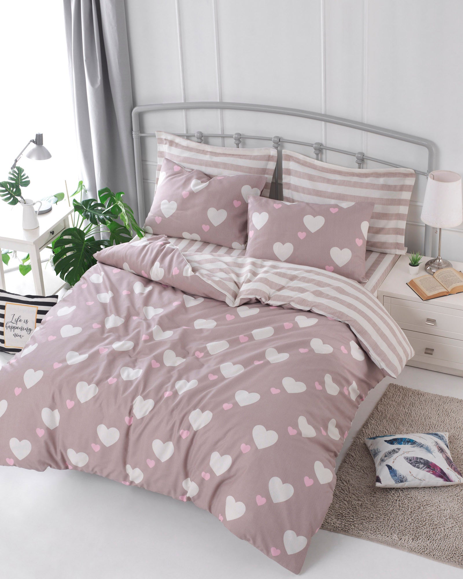 Herz - Dusty Rose - Dusty Rose White