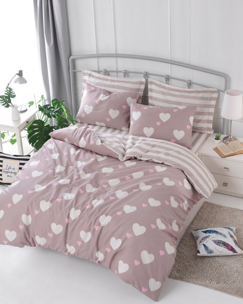 Herz - Dusty Rose - Dusty Rose White