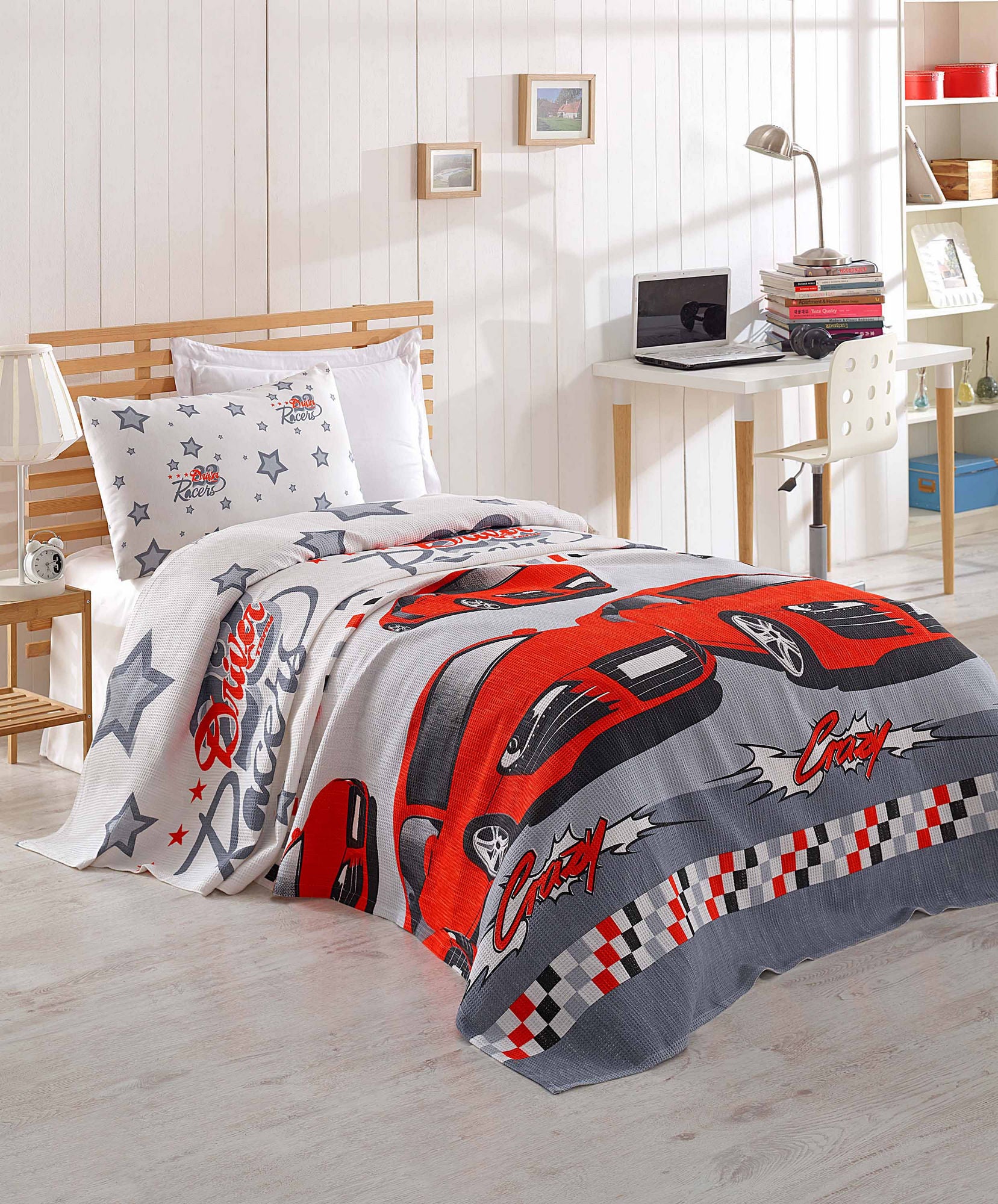 Crazy - Red - White Grey Red