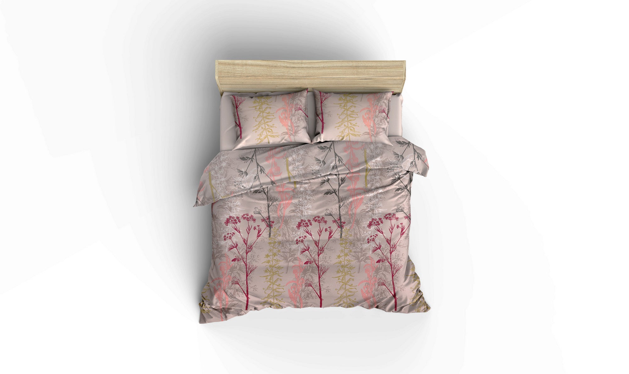 Urla - Beige - Beige Red Salmon Green