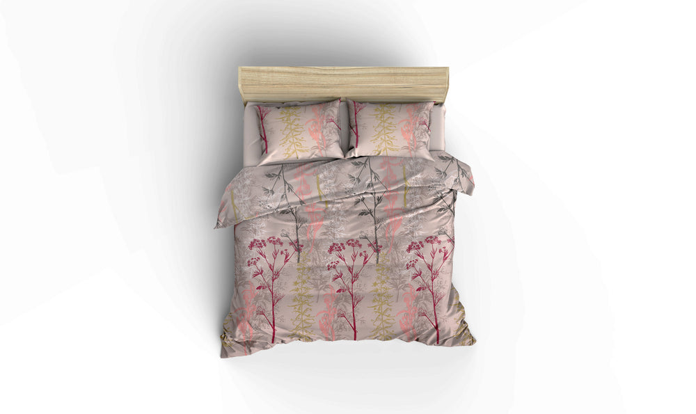 Urla - Beige - Beige Red Salmon Green