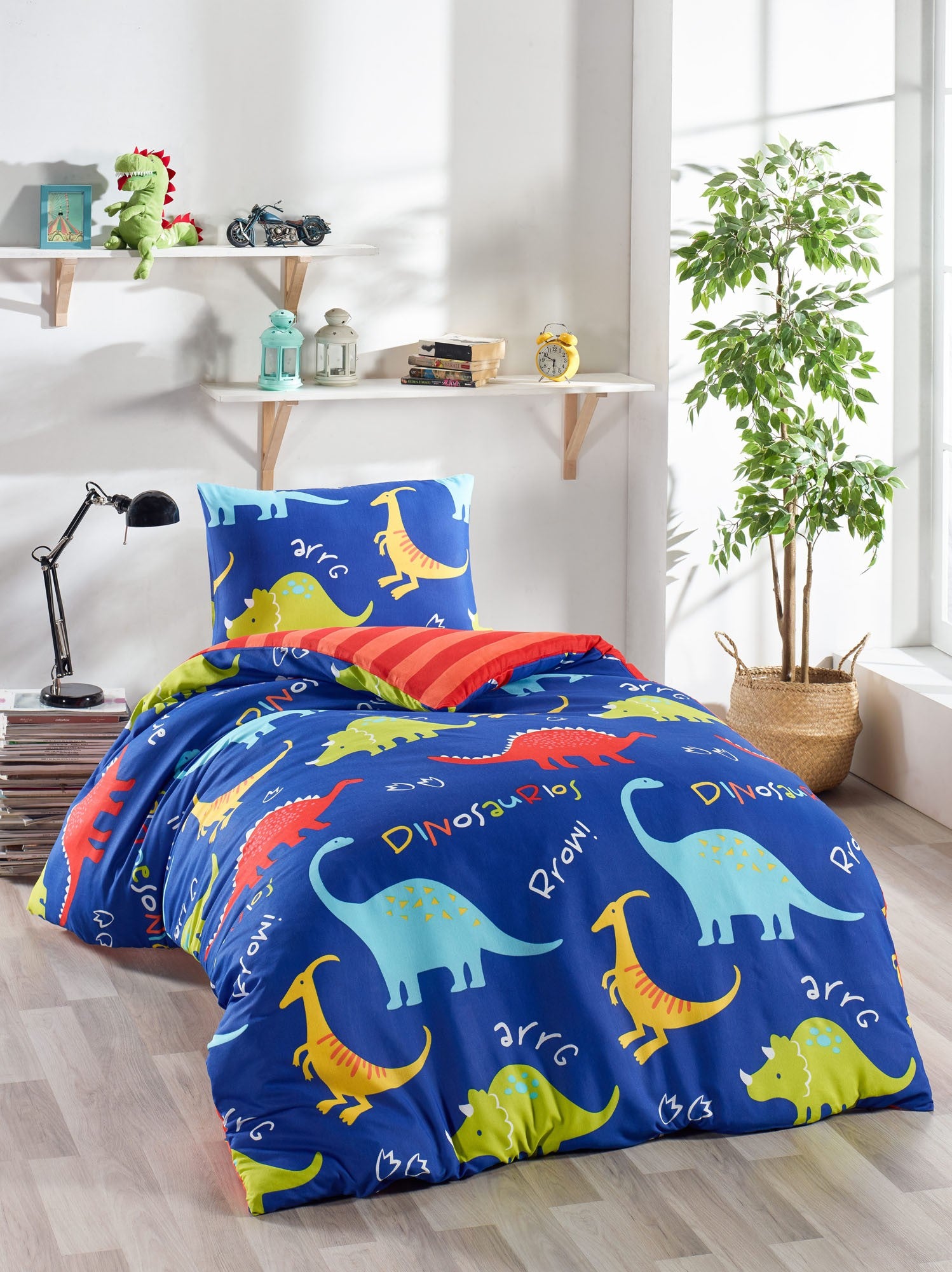 Dinazorus - Dark Blue Red Yellow Green White Turquoise