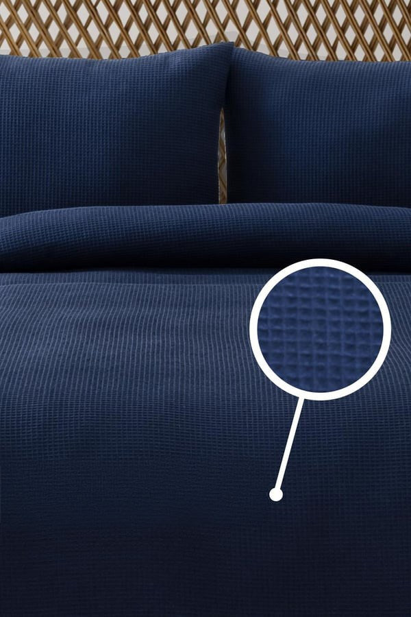 Waffle - Navy Blue