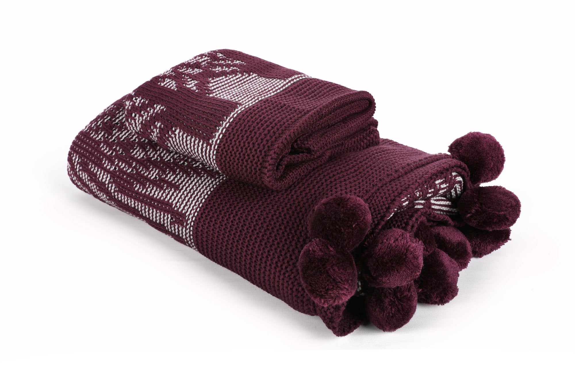 Ponpon Tree - Claret Red