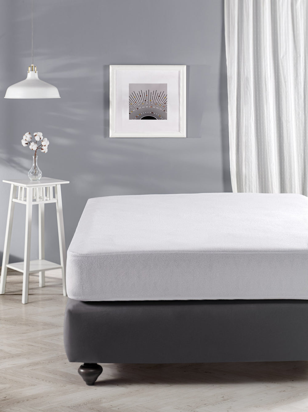 Alez Fitted (180 x 200) v2 - White