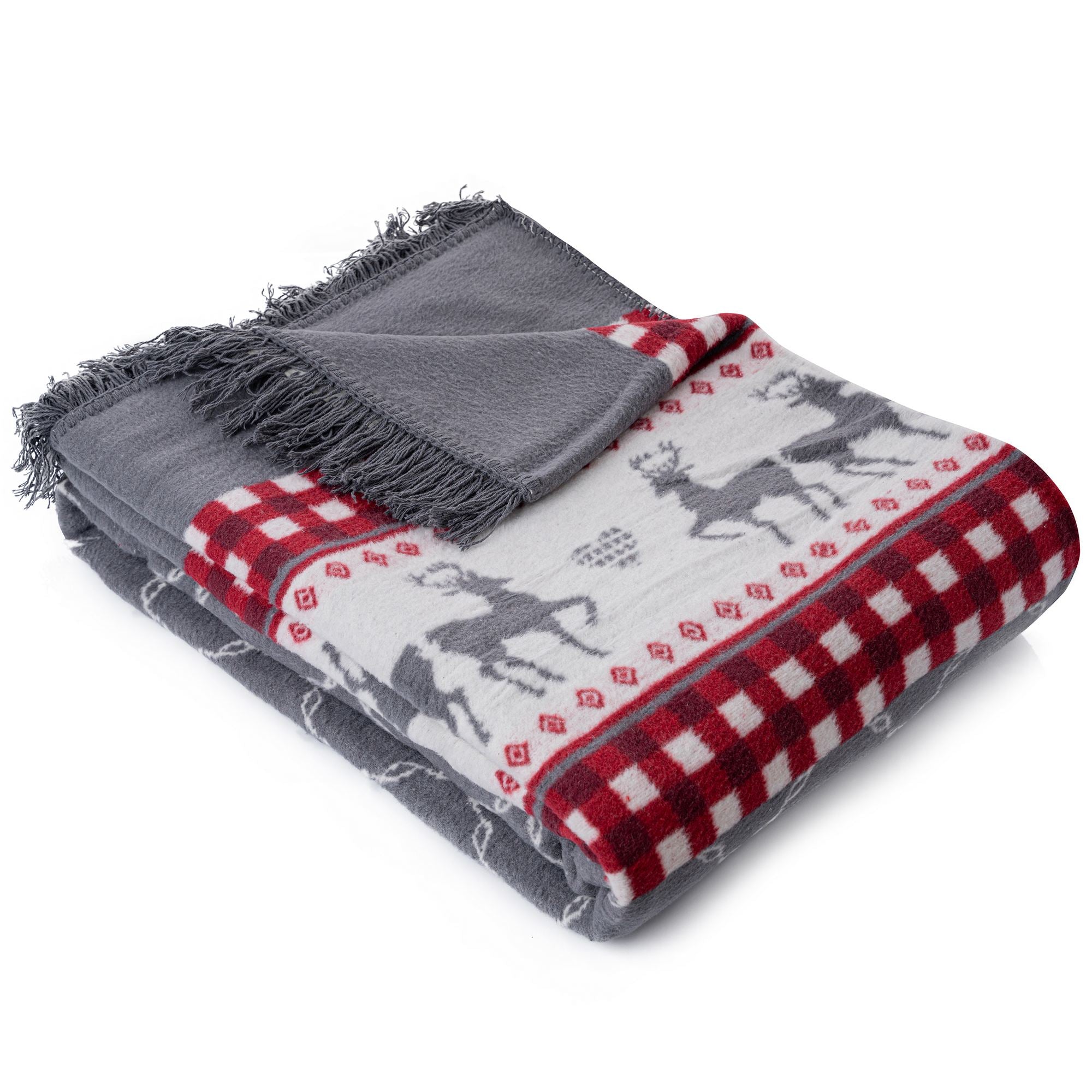 Jesus - Grey White Red