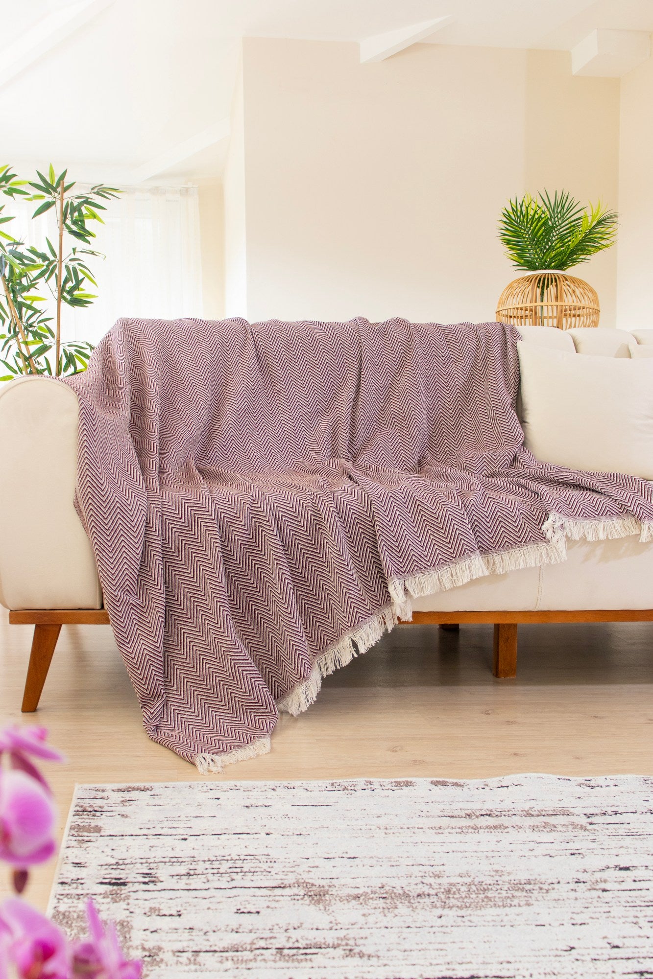 Woven Cozy - Claret Red
