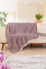 Woven Cozy - Claret Red